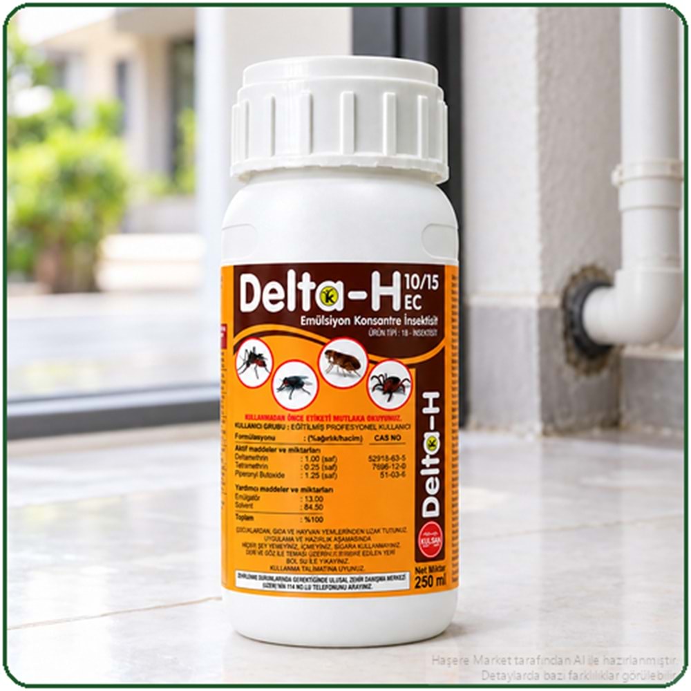Delta-H 10/15 EC Kokulu Haşere İlacı | 250 Ml