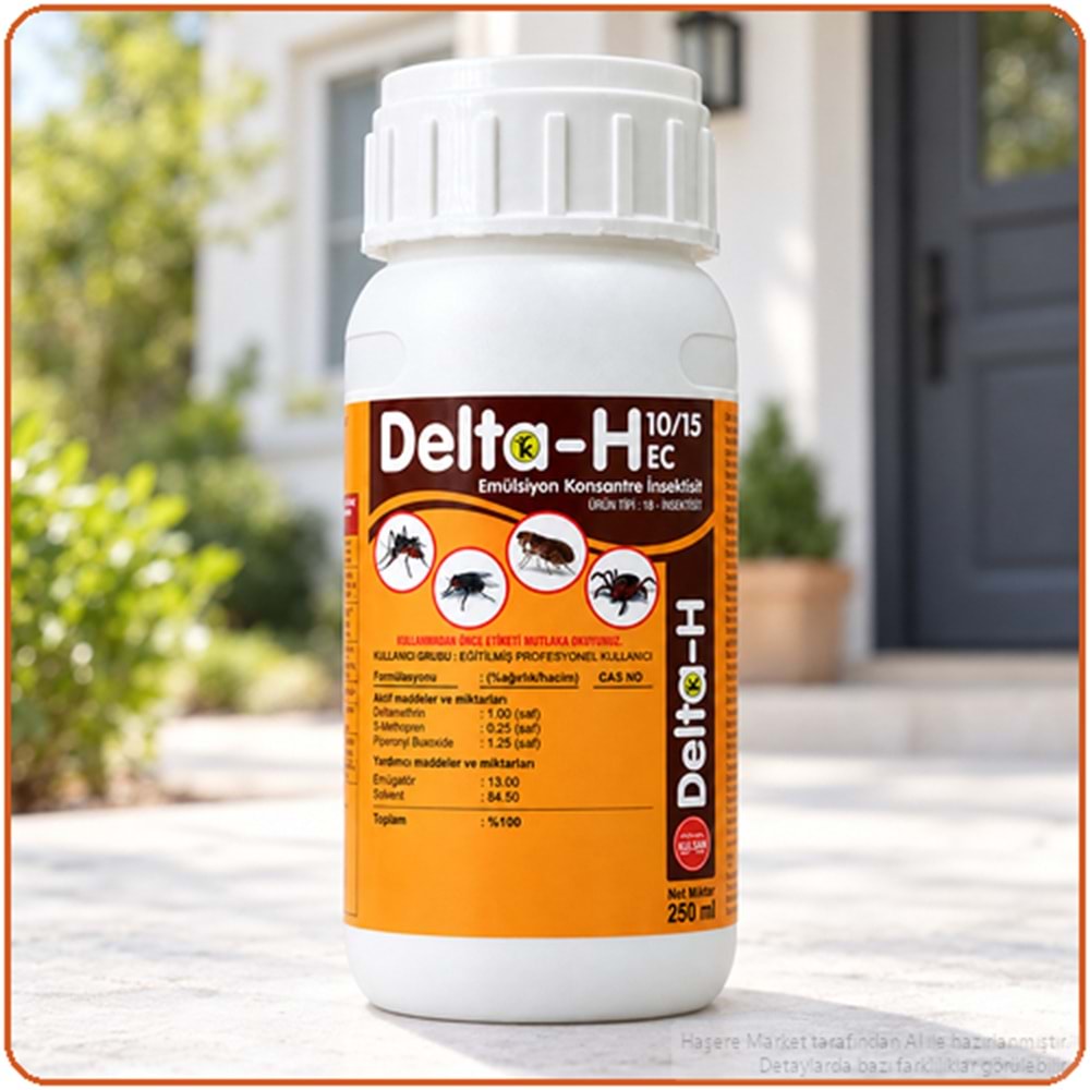 Delta-H 10/15 EC Kokulu Haşere İlacı | 250 Ml