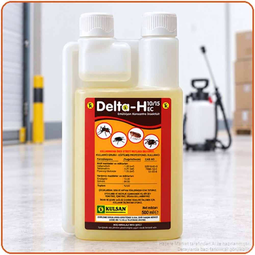 Delta-H 10/15 EC Kokulu Haşere İlacı | 500 Ml