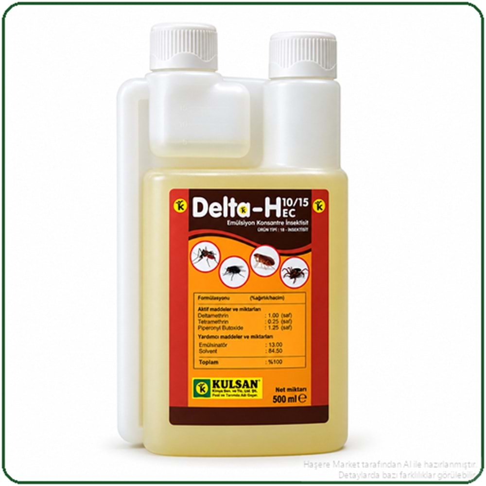 Delta-H 10/15 EC Kokulu Haşere İlacı | 500 Ml
