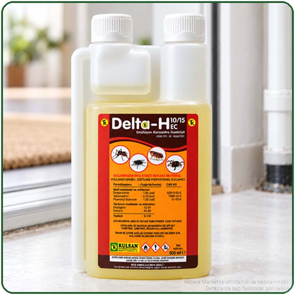 Delta-H 10/15 EC Kokulu Haşere İlacı | 500 Ml