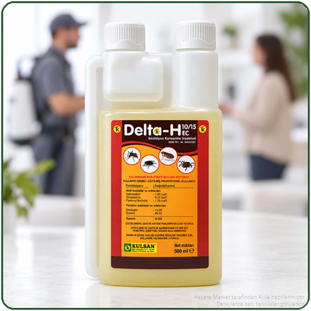 Delta-H 10/15 EC Kokulu Haşere İlacı | 500 Ml