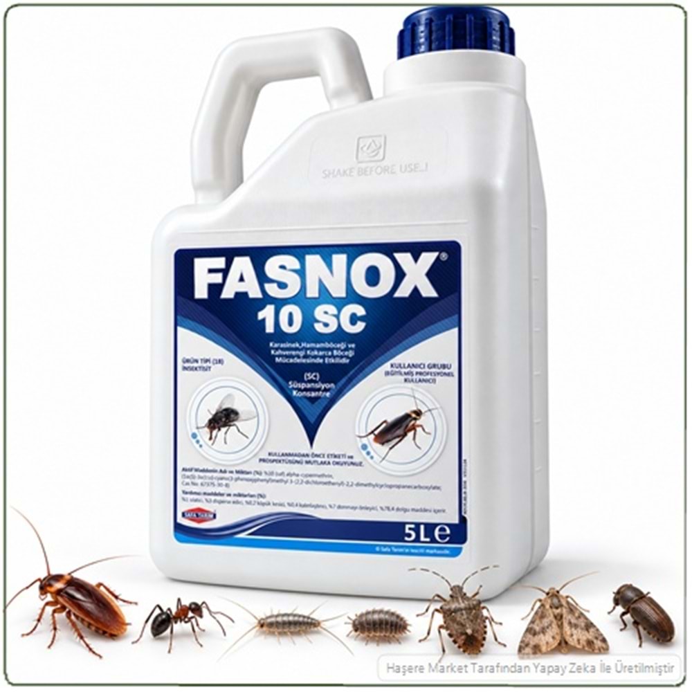 Fasnox SC 10 Kokusuz Haşere İlacı | 5 litre