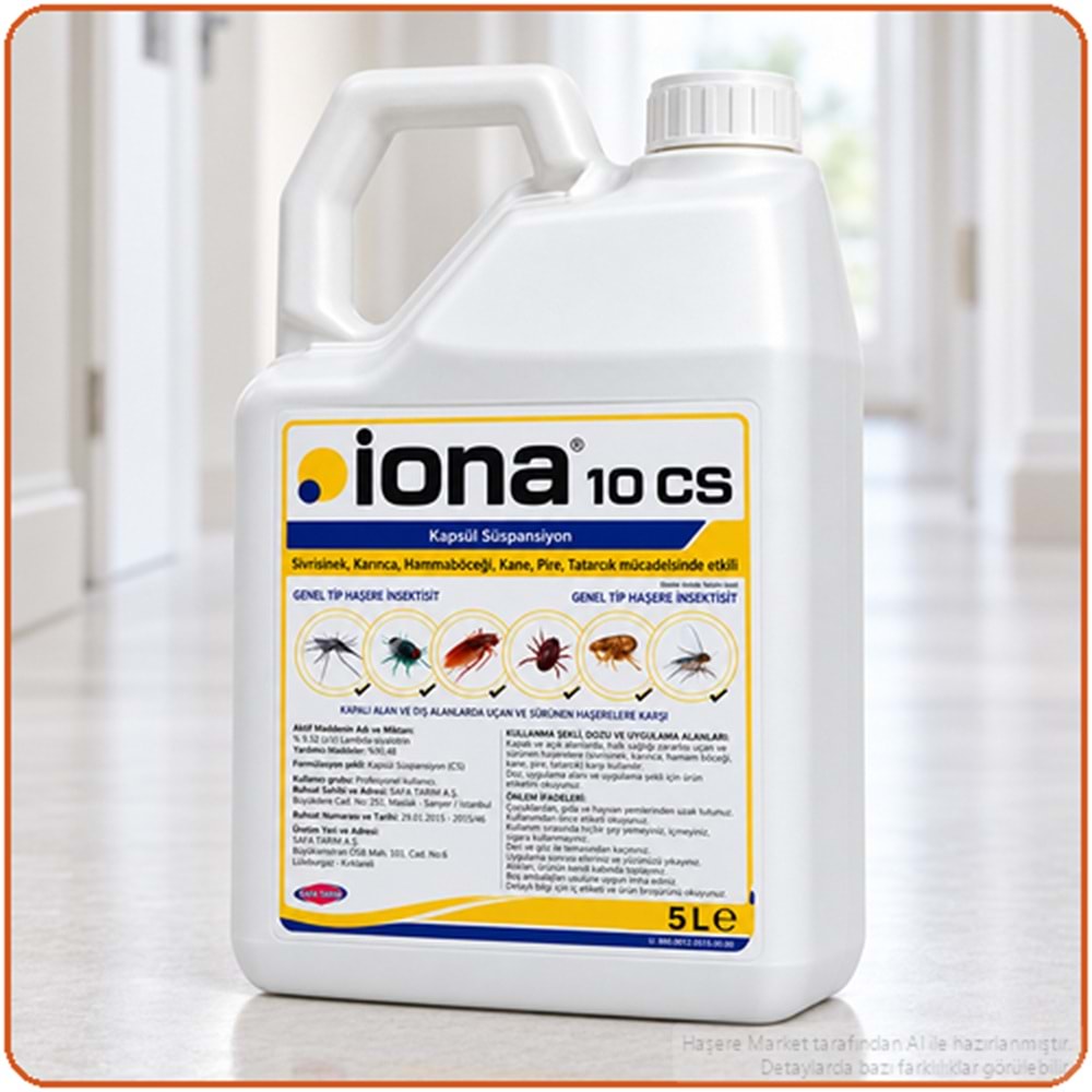 İona 10 CS Kokusuz Haşere İlacı | 5 Litre