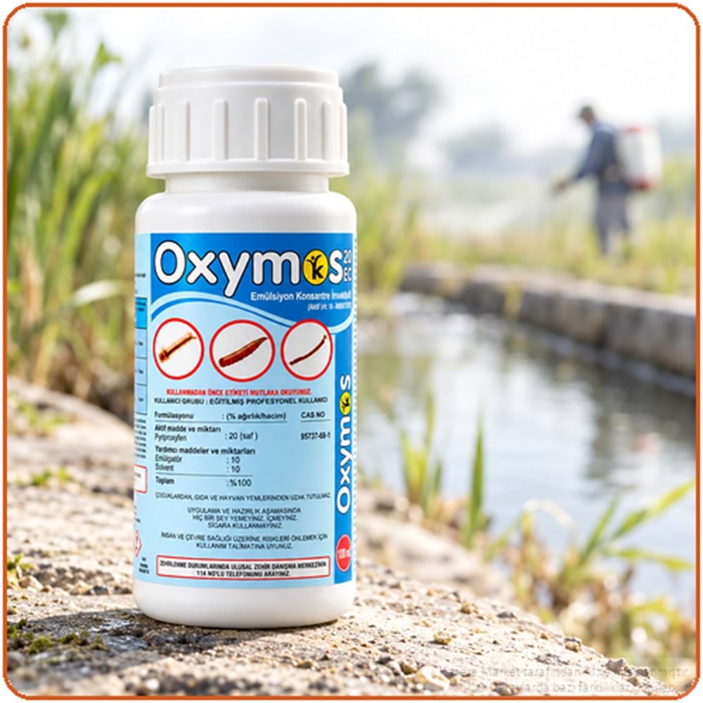 Oxymos 20 EC Larvasit Haşere İlacı | Karasinek | Sivrisinek | 100 Ml