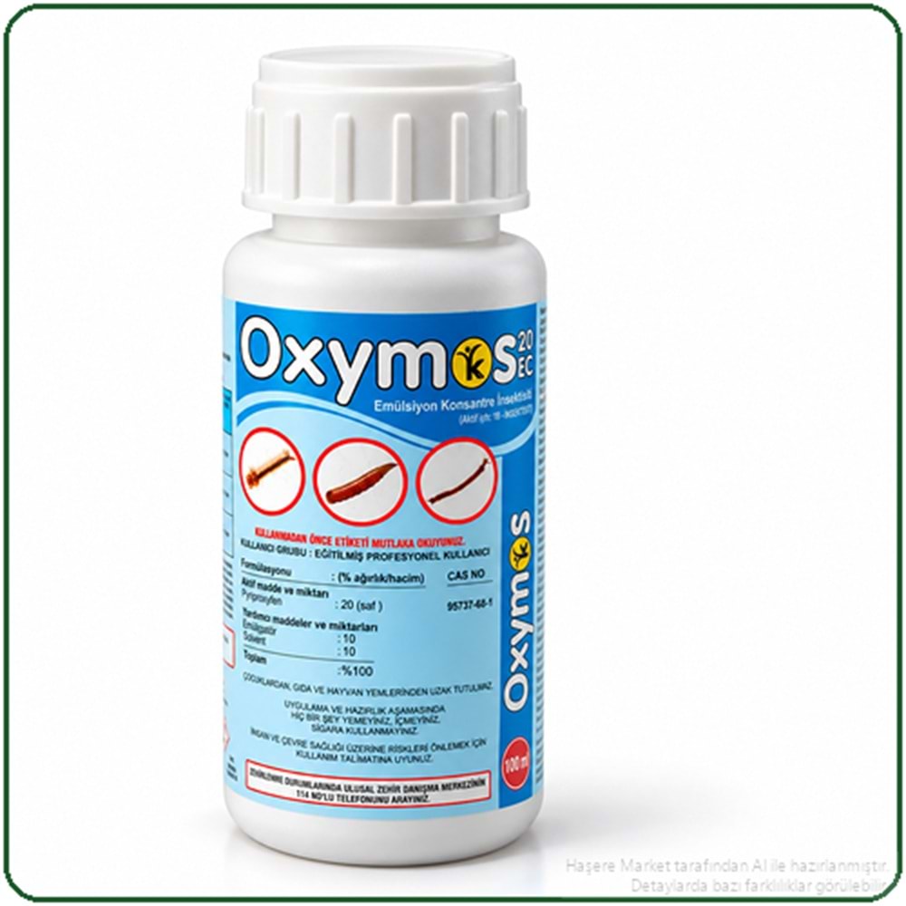 Oxymos 20 EC Larvasit Haşere İlacı | Karasinek | Sivrisinek | 100 Ml