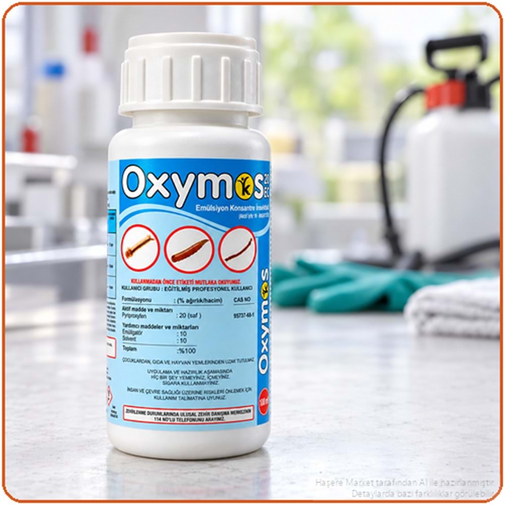 Oxymos 20 EC Larvasit Haşere İlacı | Karasinek | Sivrisinek | 100 Ml