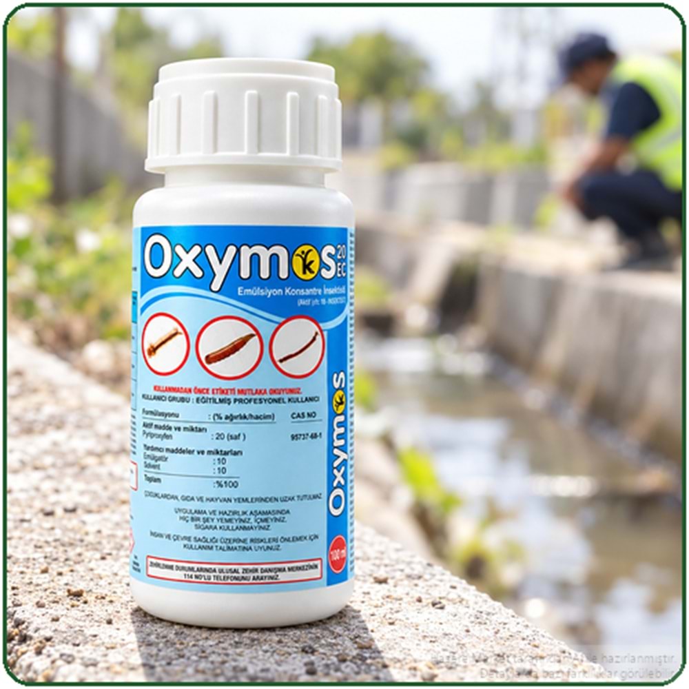 Oxymos 20 EC Larvasit Haşere İlacı | Karasinek | Sivrisinek | 100 Ml