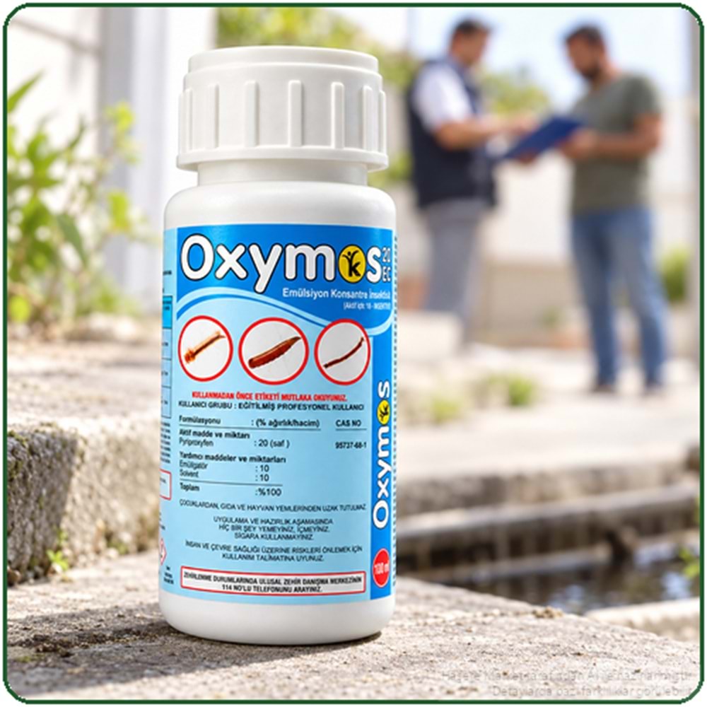 Oxymos 20 EC Larvasit Haşere İlacı | Karasinek | Sivrisinek | 100 Ml
