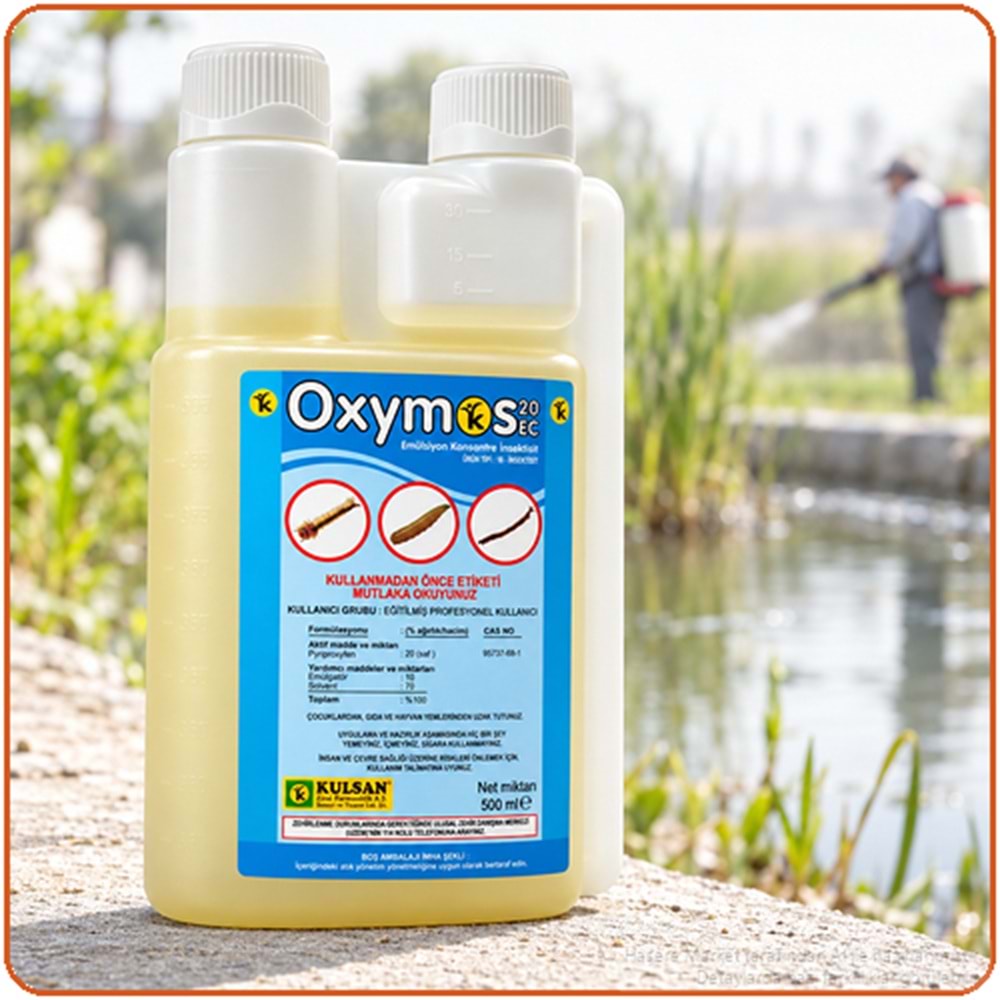 Oxymos 20 EC Larvasit Haşere İlacı | Karasinek | Sivrisinek | 500 Ml