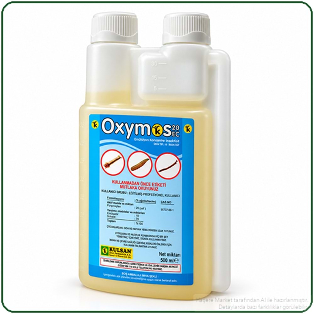 Oxymos 20 EC Larvasit Haşere İlacı | Karasinek | Sivrisinek | 500 Ml