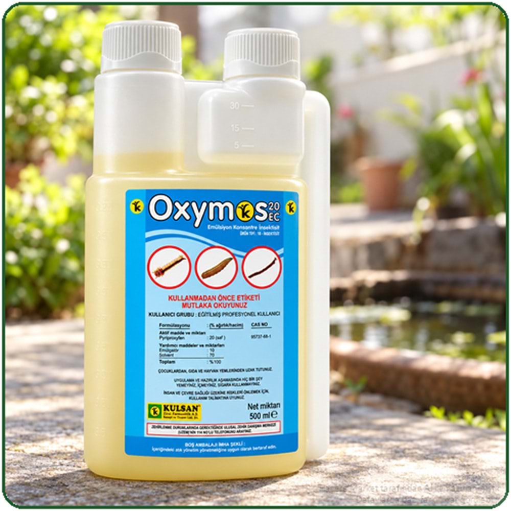 Oxymos 20 EC Larvasit Haşere İlacı | Karasinek | Sivrisinek | 500 Ml