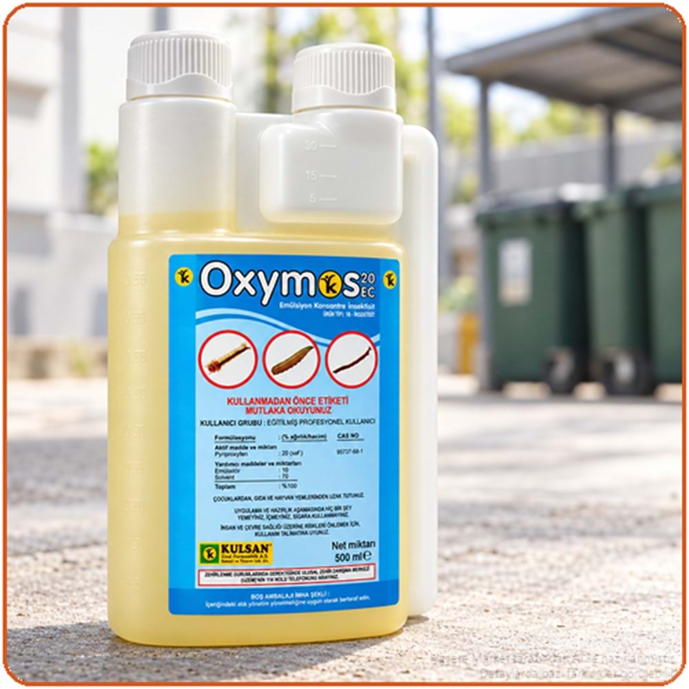 Oxymos 20 EC Larvasit Haşere İlacı | Karasinek | Sivrisinek | 500 Ml