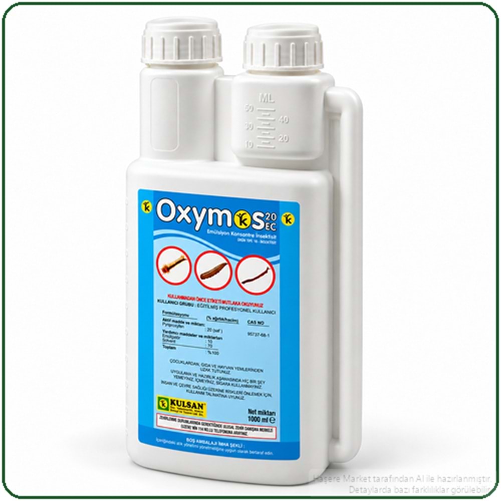 Oxymos 20 EC Larvasit Haşere İlacı| Karasinek | Sivrisinek | 1 Litre