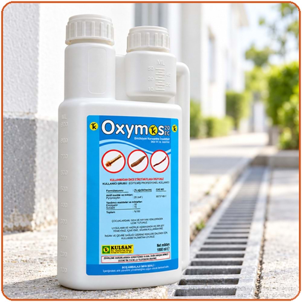 Oxymos 20 EC Larvasit Haşere İlacı| Karasinek | Sivrisinek | 1 Litre
