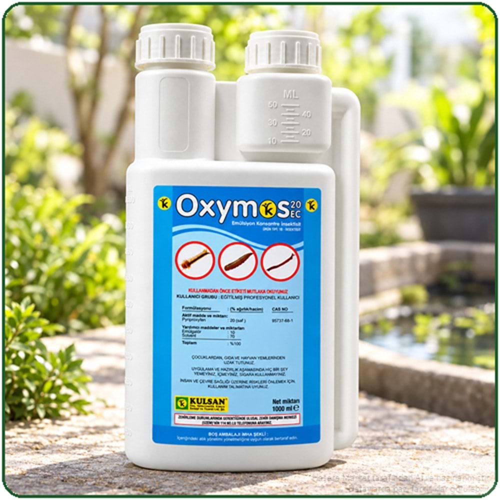 Oxymos 20 EC Larvasit Haşere İlacı| Karasinek | Sivrisinek | 1 Litre