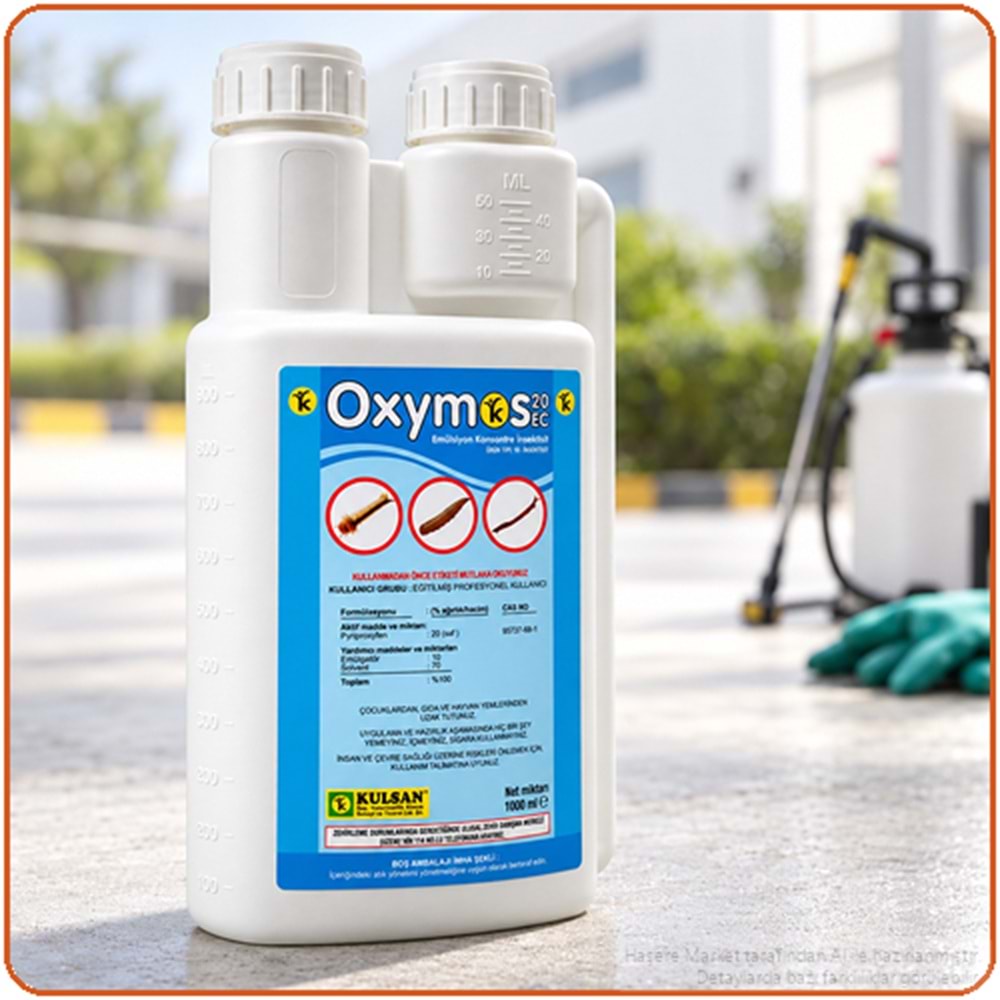 Oxymos 20 EC Larvasit Haşere İlacı| Karasinek | Sivrisinek | 1 Litre