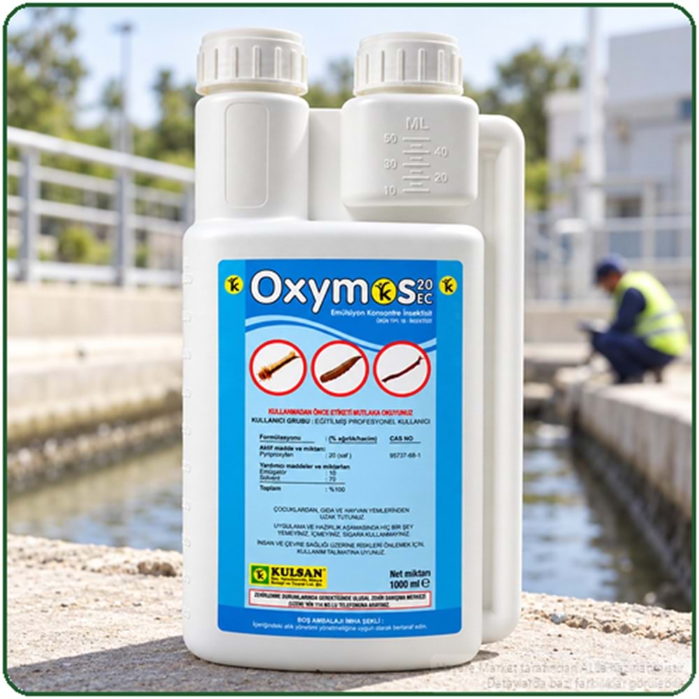 Oxymos 20 EC Larvasit Haşere İlacı| Karasinek | Sivrisinek | 1 Litre