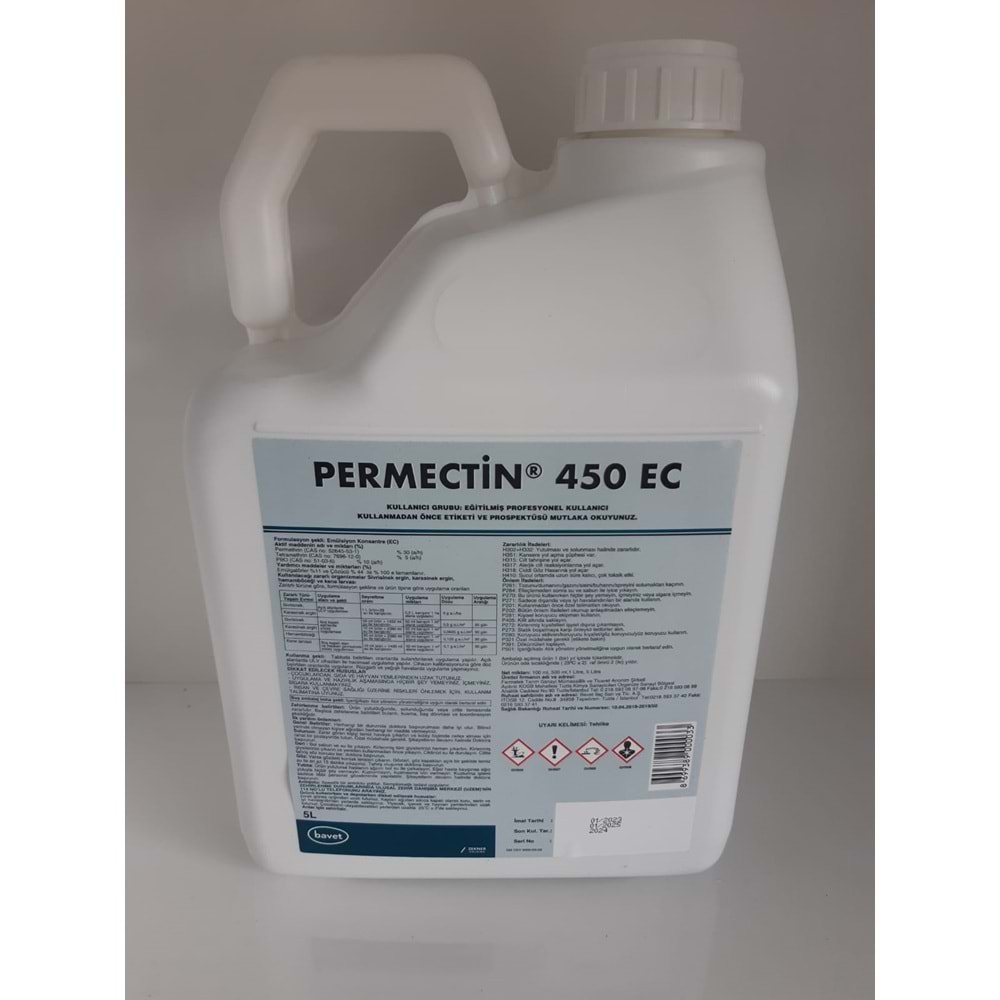 Permectin 450 EC Kokulu Haşere İlacı | 5 Litre