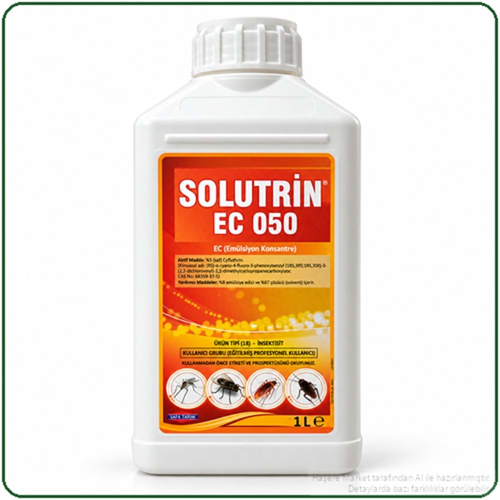Solutrin EC 050 Kokulu Haşere İlacı | 1 Litre