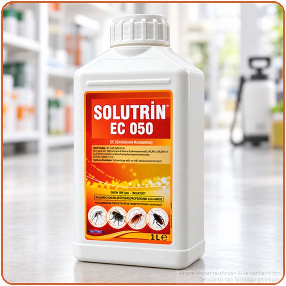 Solutrin EC 050 Kokulu Haşere İlacı | 1 Litre