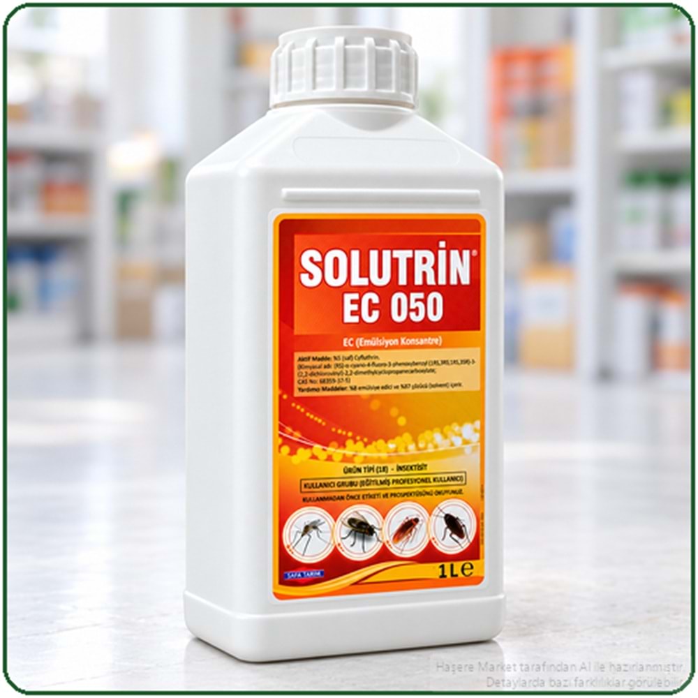 Solutrin EC 050 Kokulu Haşere İlacı | 1 Litre