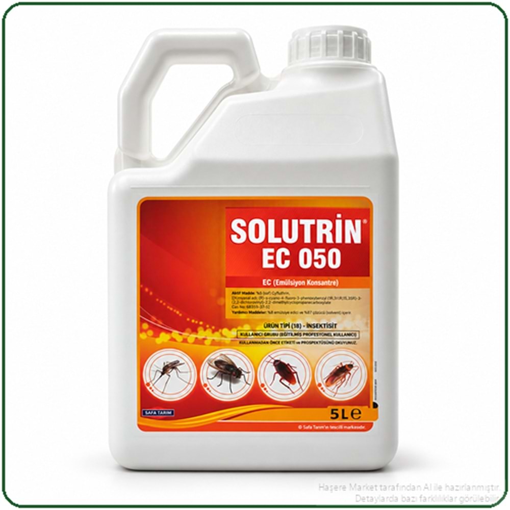 Solutrin EC 050 Kokulu Haşere İlacı | 5 Litre