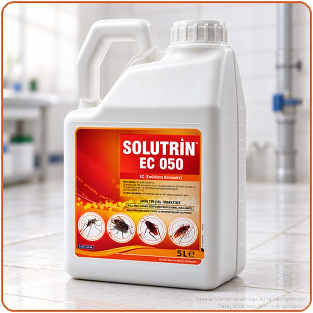 Solutrin EC 050 Kokulu Haşere İlacı | 5 Litre