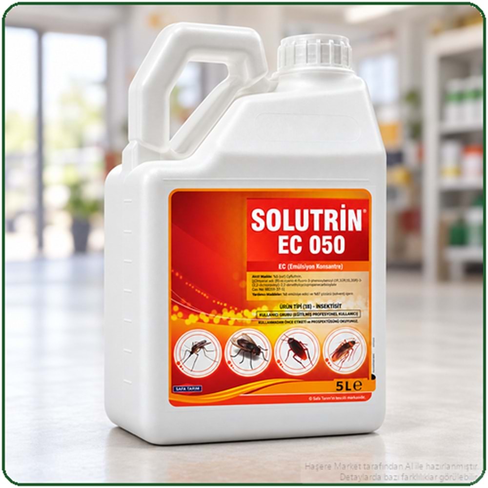 Solutrin EC 050 Kokulu Haşere İlacı | 5 Litre