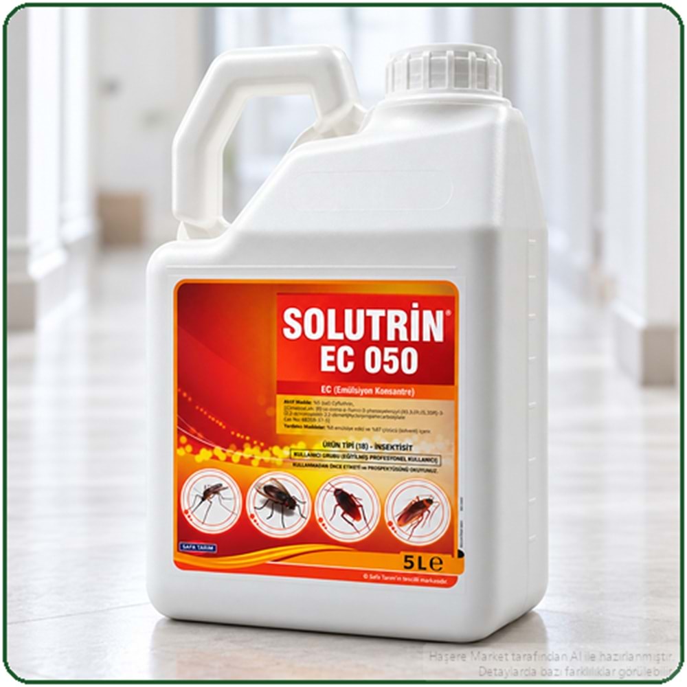 Solutrin EC 050 Kokulu Haşere İlacı | 5 Litre