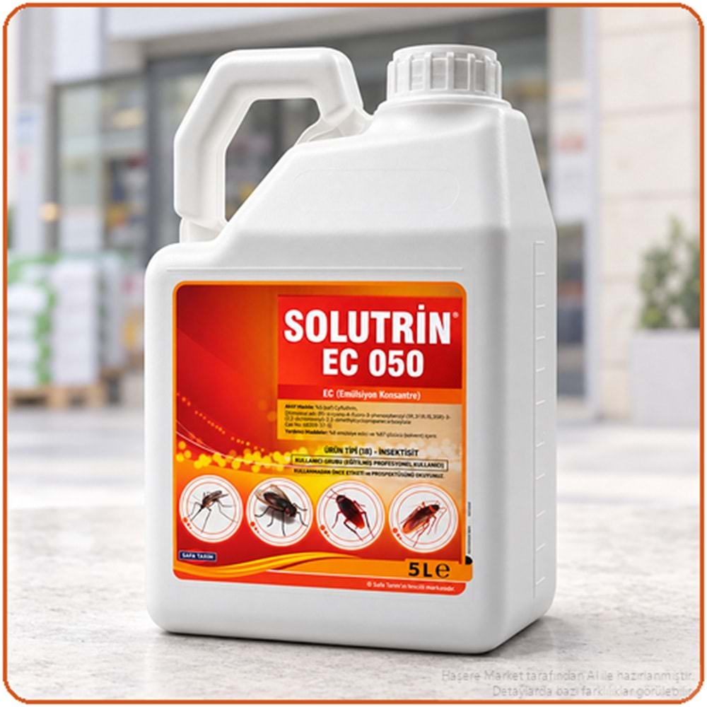 Solutrin EC 050 Kokulu Haşere İlacı | 5 Litre