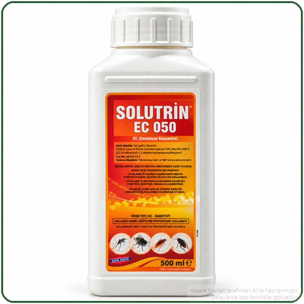 Solutrin EC 050 Kokulu Haşere İlacı | 500 Ml