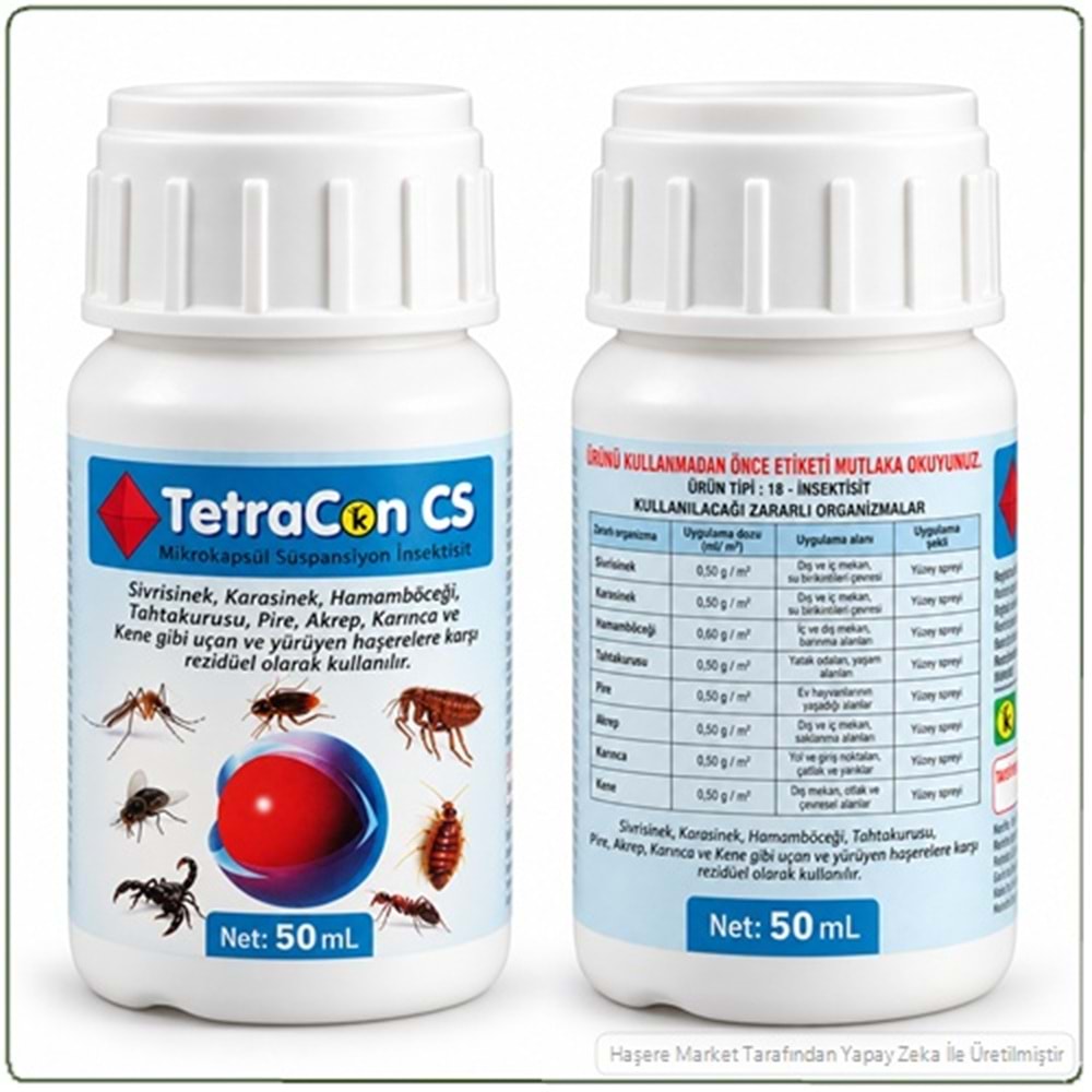 Tetracon CS Mikrokapsül Süspansiyon Haşere İlacı | 50 ml
