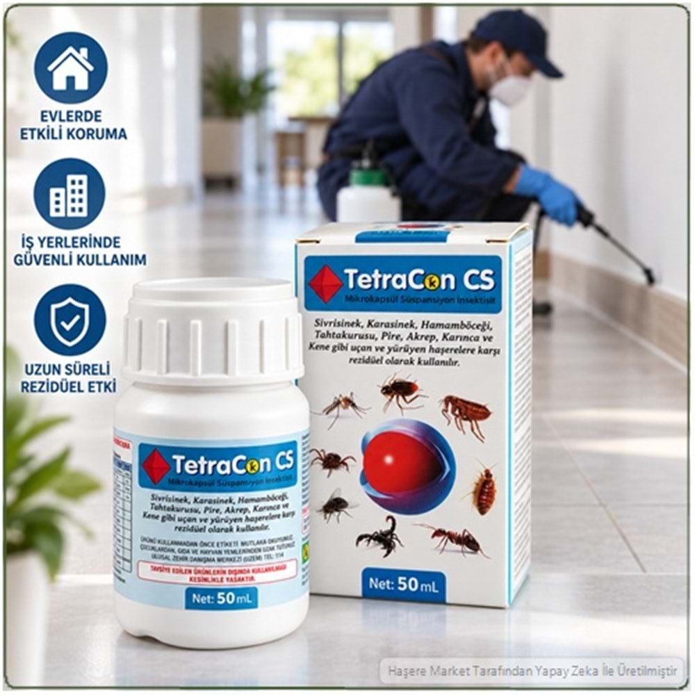Tetracon CS Mikrokapsül Süspansiyon Haşere İlacı | 50 ml