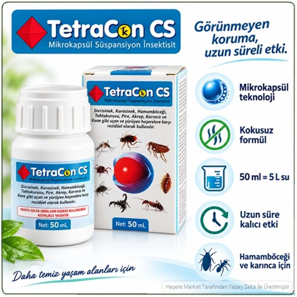 Tetracon CS Mikrokapsül Süspansiyon Haşere İlacı | 50 ml
