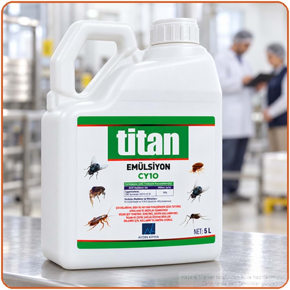 Titan Emülsiyon CY10 Kokulu Haşere İlacı | 5 Litre