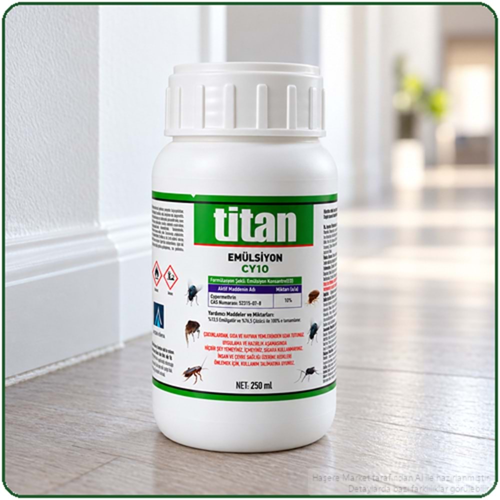 Titan Emülsiyon CY10 Kokulu Haşere İlacı | 250 Ml