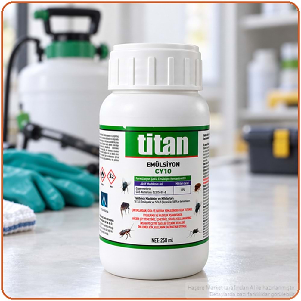 Titan Emülsiyon CY10 Kokulu Haşere İlacı | 250 Ml