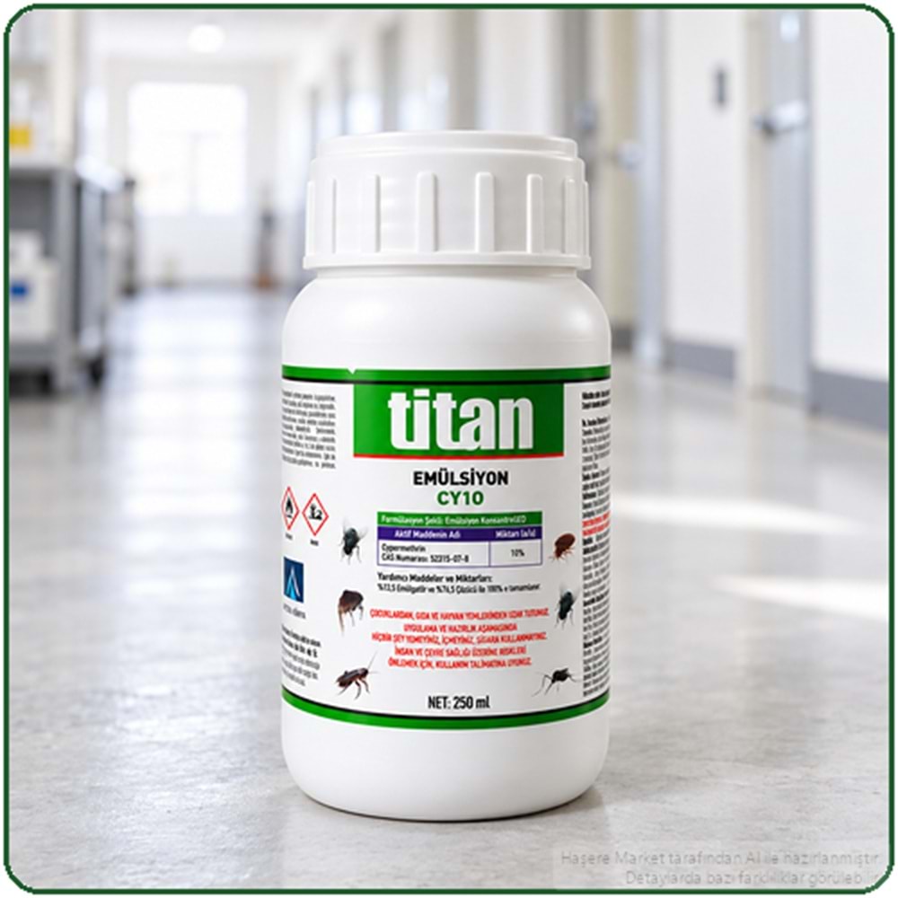 Titan Emülsiyon CY10 Kokulu Haşere İlacı | 250 Ml