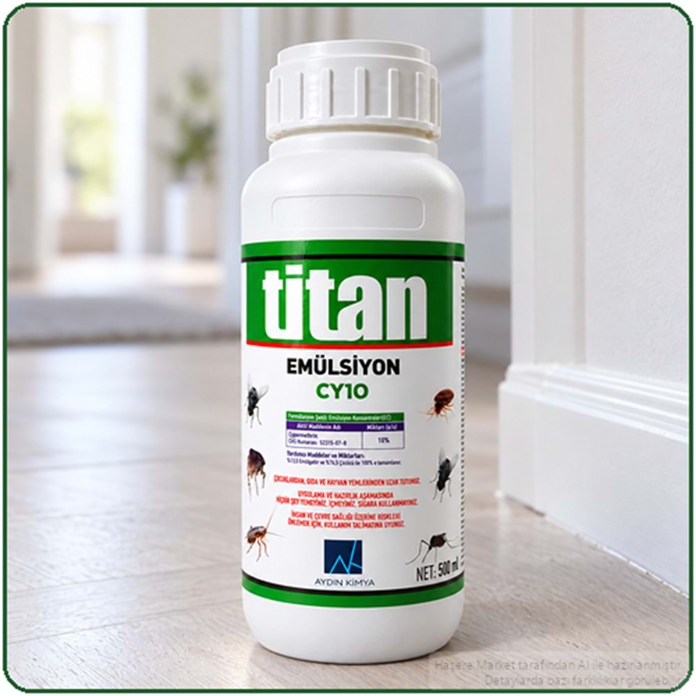 Titan Emülsiyon CY10 Kokulu Haşere İlacı | 500 Ml