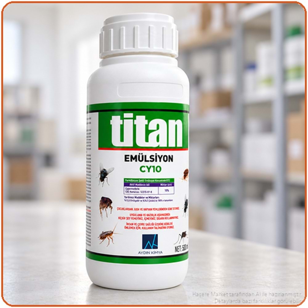 Titan Emülsiyon CY10 Kokulu Haşere İlacı | 500 Ml