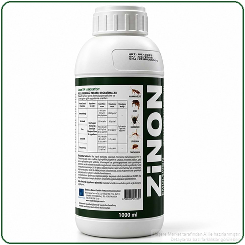 Zinon EC Haşere İlacı | 1 Litre