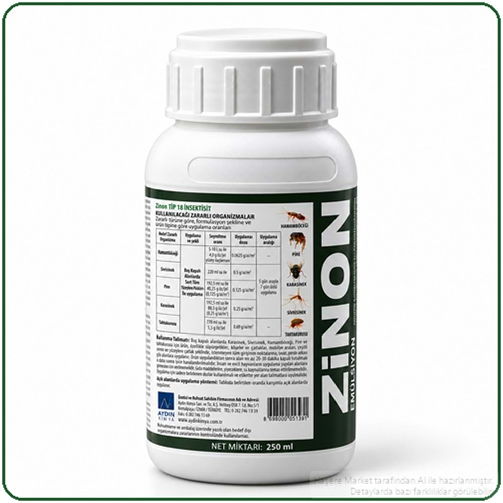 Zinon EC Haşere İlacı | 250 Ml