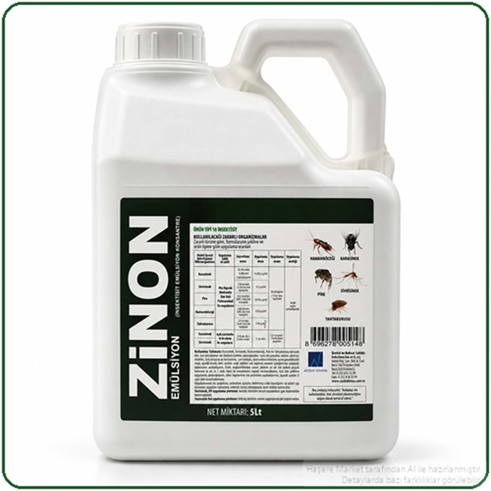 Zinon EC Haşere İlacı | 5 Litre
