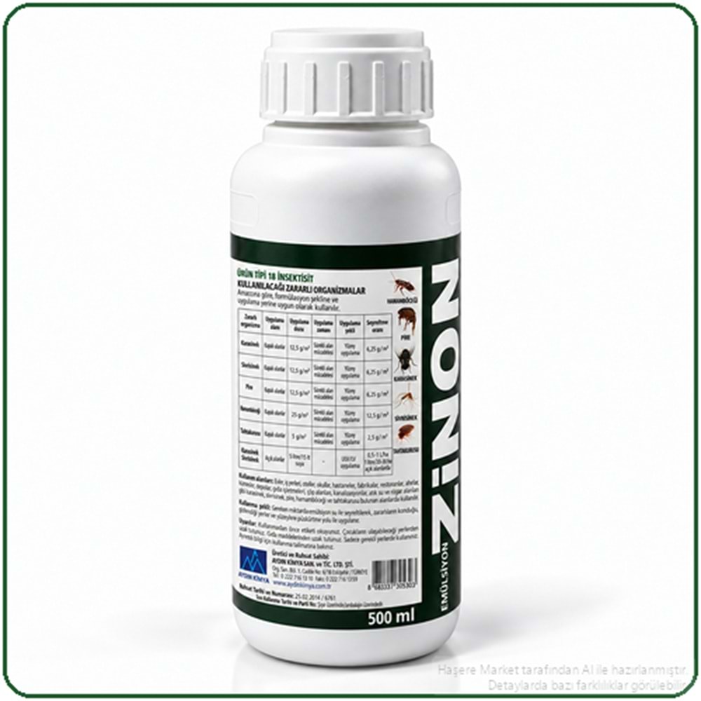 Zinon EC Haşere İlacı | 500 Ml