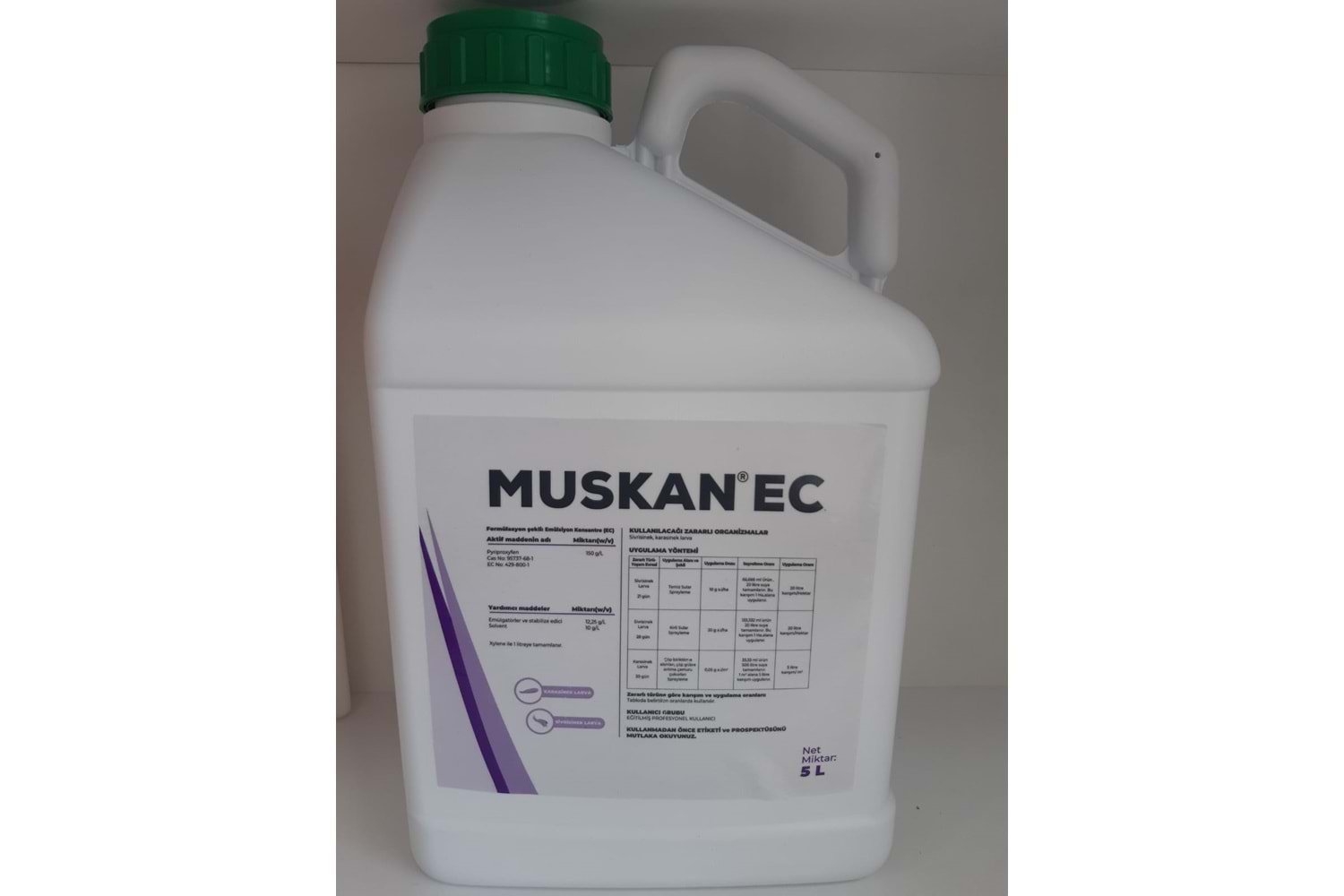 Muskan EC Larvasit Haşere | Karasinek | Sivrisinek | Pire| 5 Litre