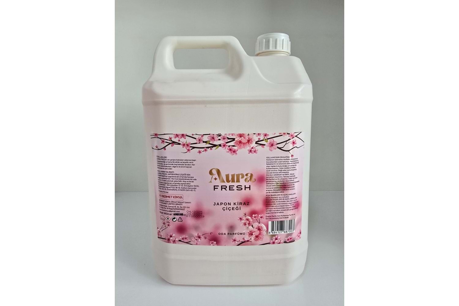 Aura Fresh Bermet Kimya Japon Kiraz Çiçeği Oda Spreyi | 5 Litre