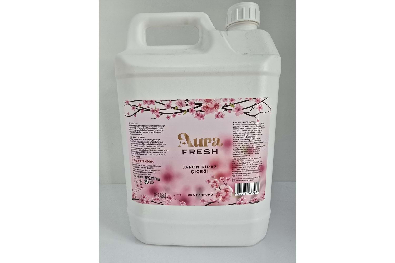 Aura Fresh Bermet Kimya Japon Kiraz Çiçeği Oda Spreyi | 5 Litre