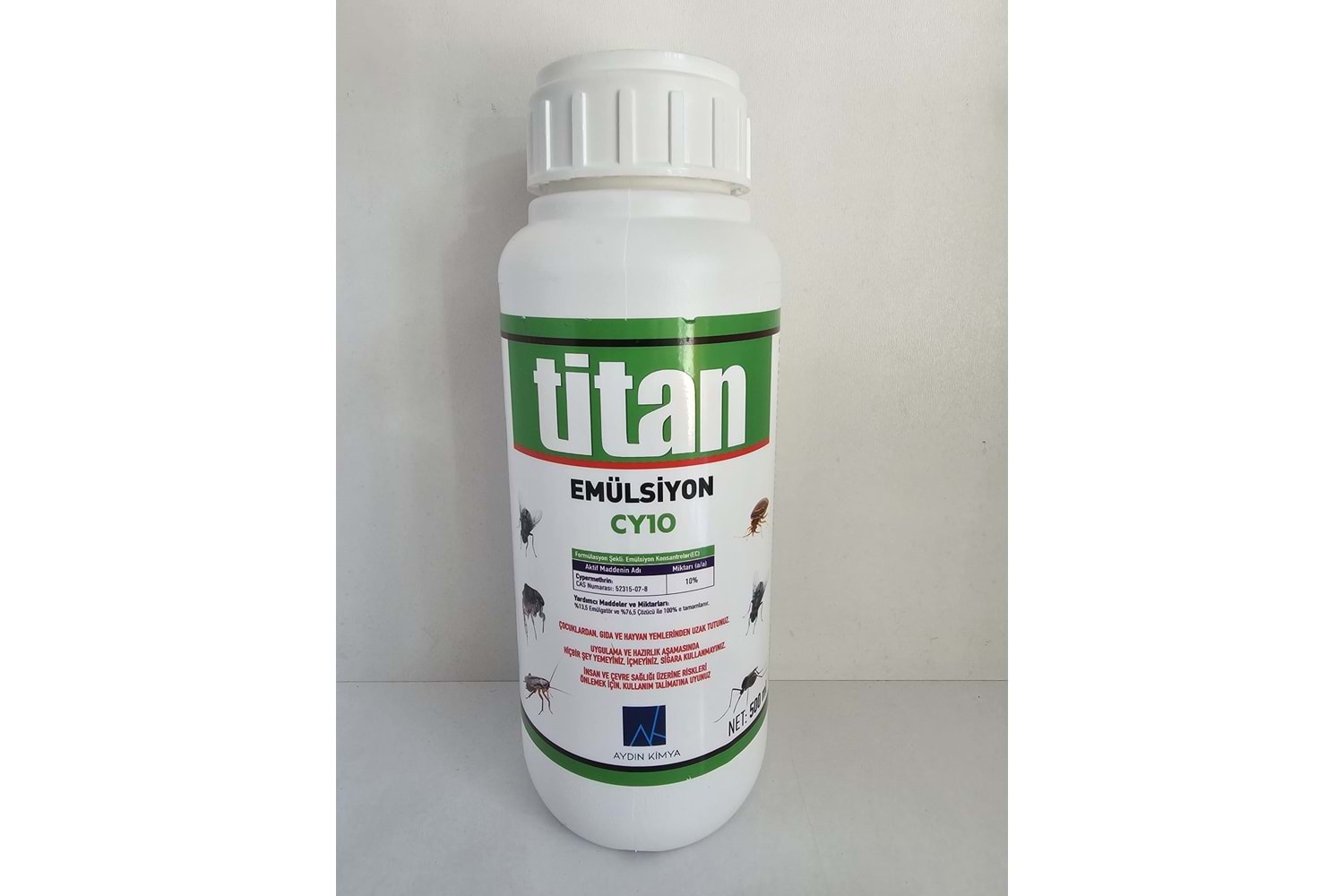 Titan Emülsiyon CY10 Kokulu Haşere Öldürücü | 500 ml