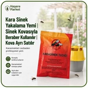 Kara Sinek Yakalama Yemi | Sinek Kovasıyla Beraber Kullanılır | Kova Ayrı Satılır